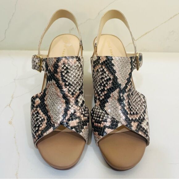 Cole Haan Wedge Sandals with Crossover Straps - Picture 2 of 8